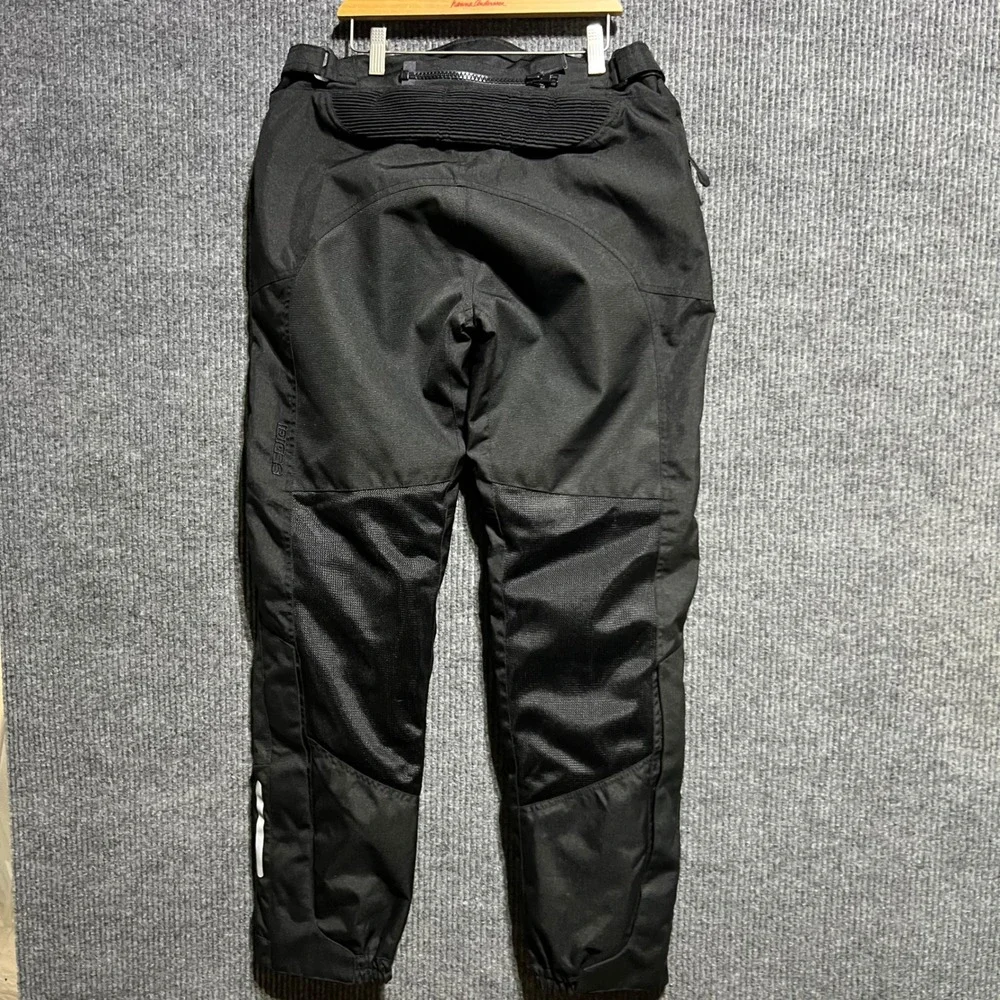 Sedici ADV Series Motorcycle Pants Mens M Black Padded Knee Touring Mesh Textile